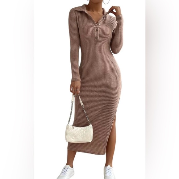 Dresses & Skirts - 🆕Elegant Ribbed Knit Dress